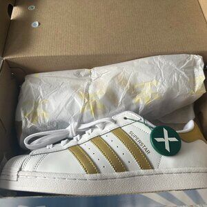 Adidas Superstar white/gold